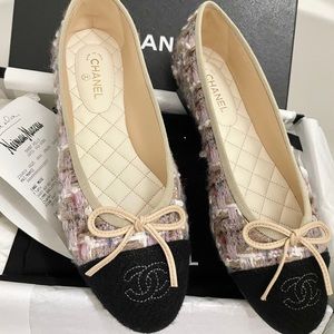 ❌SOLD❌ Chanel 20B Tweed Ballerina Flats